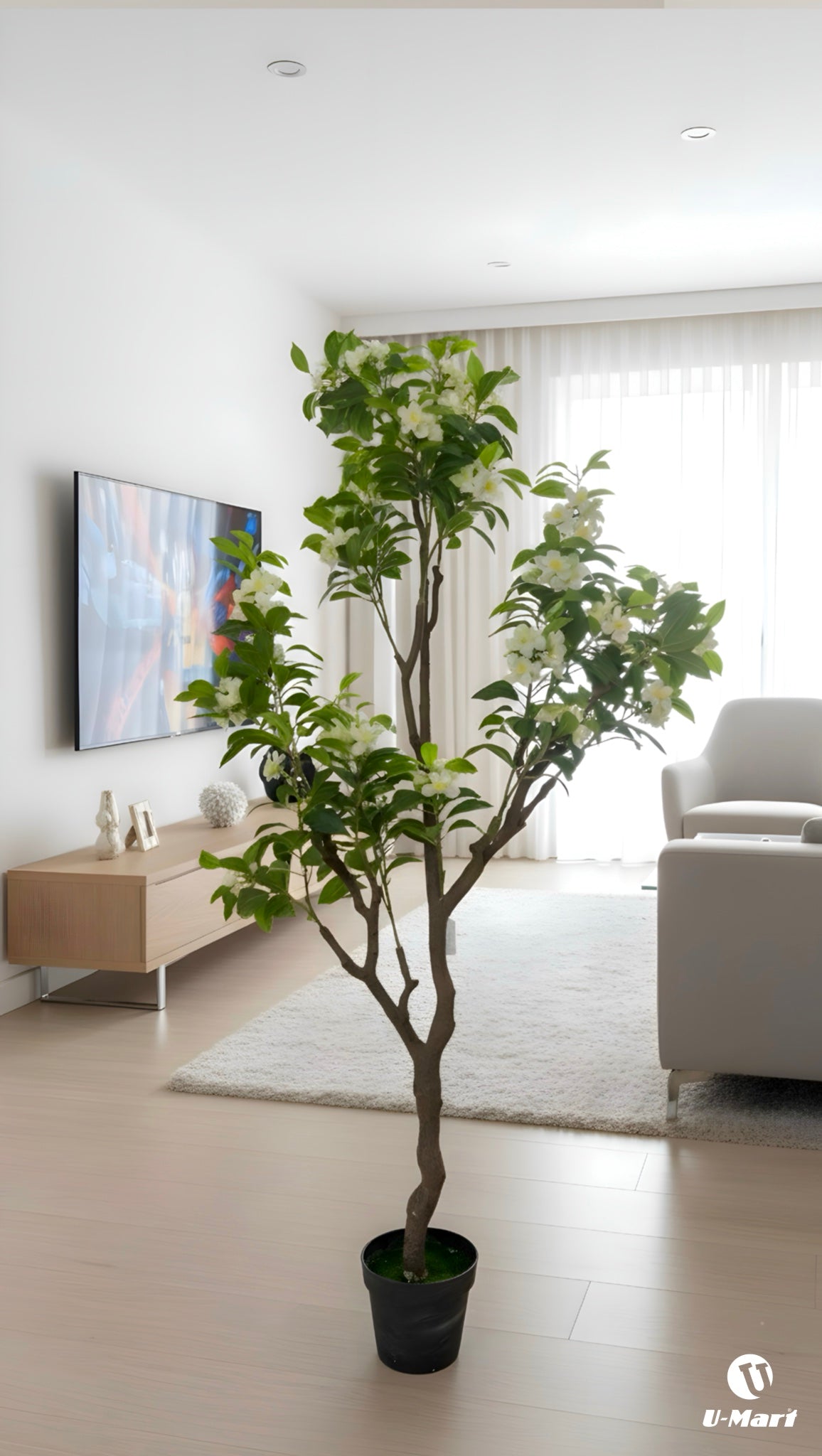 Artificial White Bougainvillea Plant