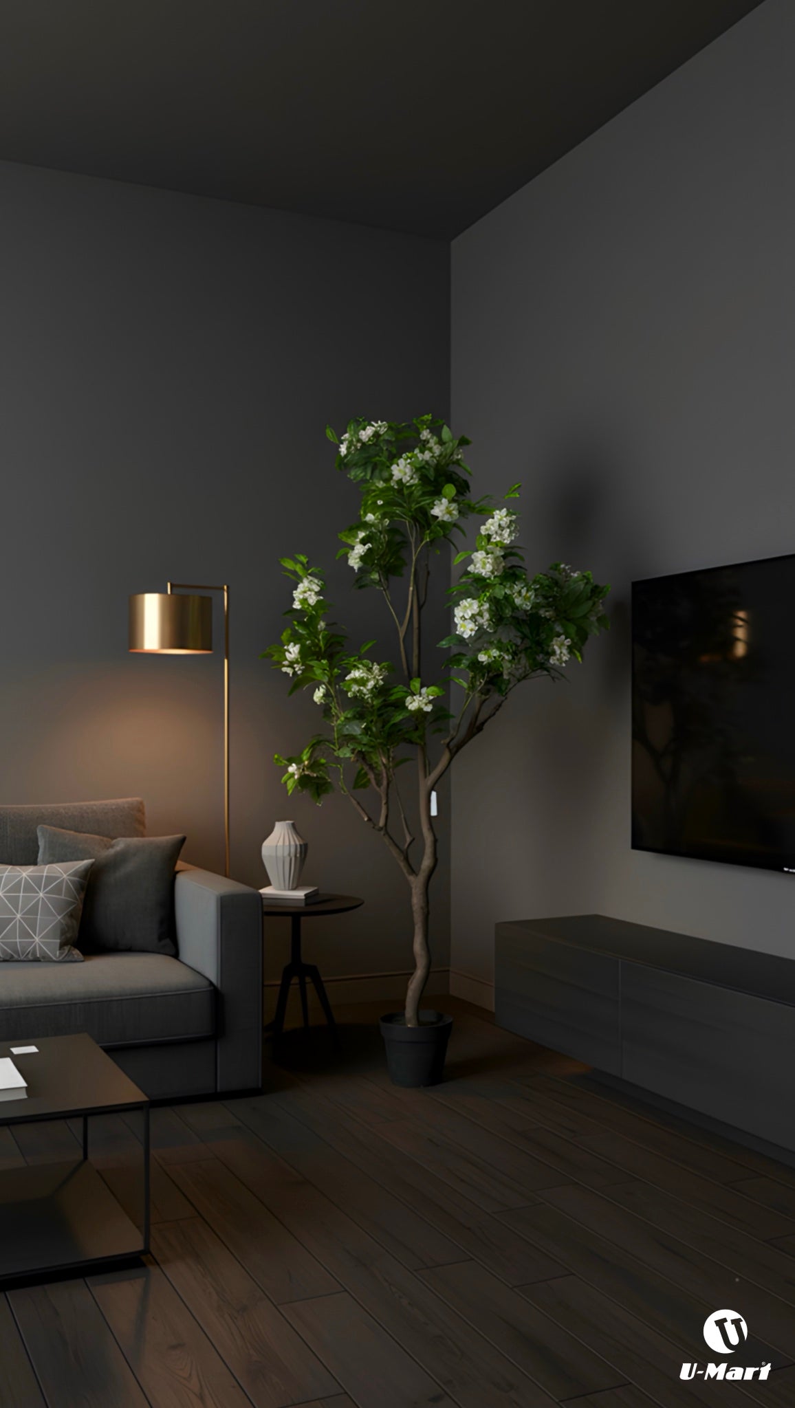 Artificial White Bougainvillea Plant